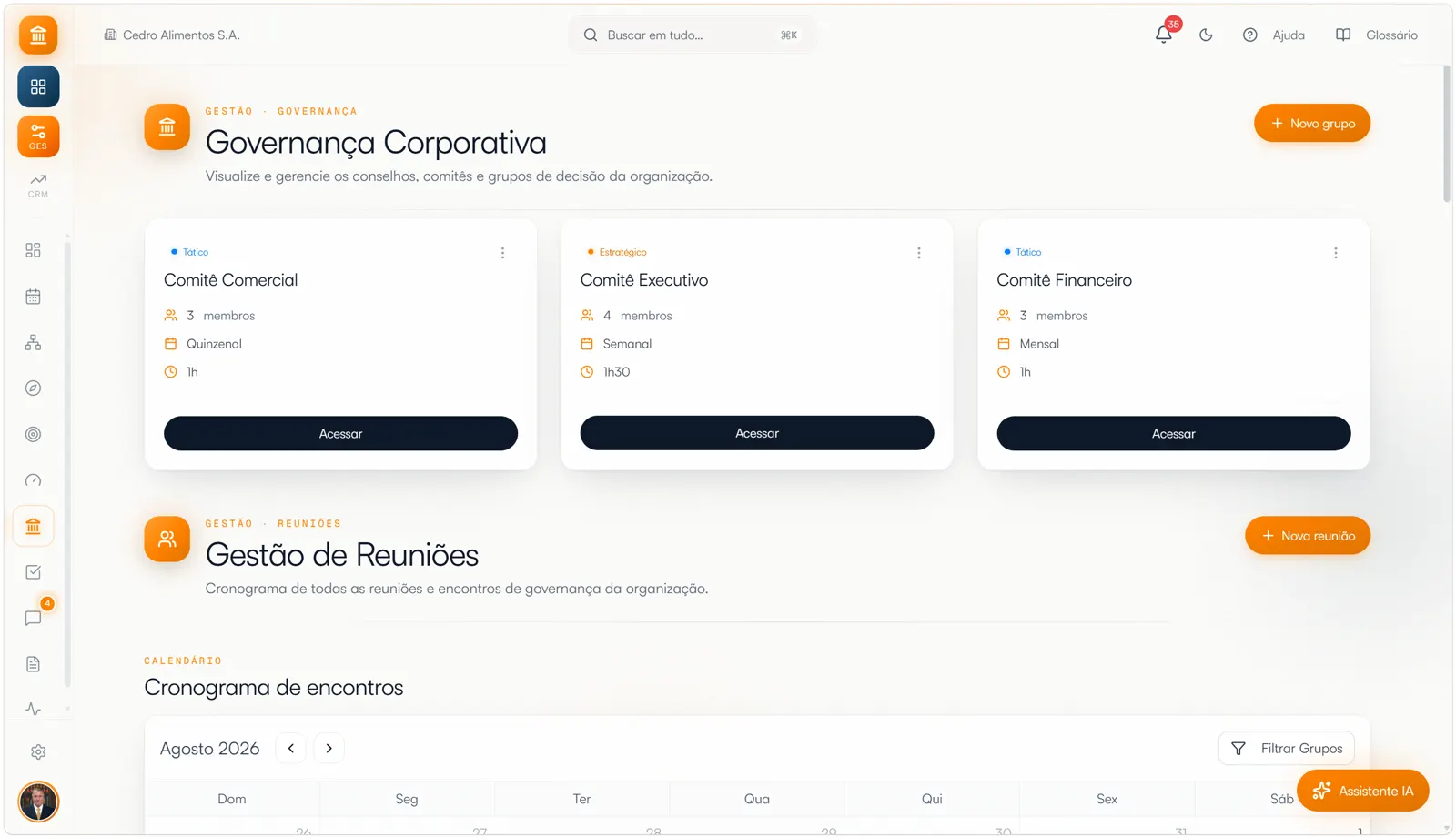 Governança Corporativa no LBR System